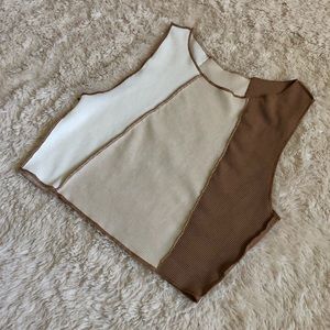 SHEIN Vertical Colorblock Tank Top